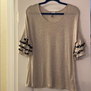 Heather grey blouse